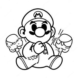 Mario Power Ups Páginas Para Colorir