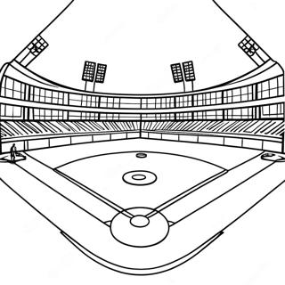 Pagina Para Colorir De Campo De Beisebol Com Jogadores 10604-2098