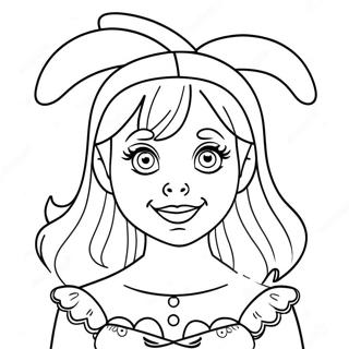 Pagina Para Colorir Da Cindy Lou Who Com Fantasia Festiva 106439-43809