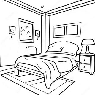 Pagina Para Colorir De Quarto Realista Aconchegante 106465-43829