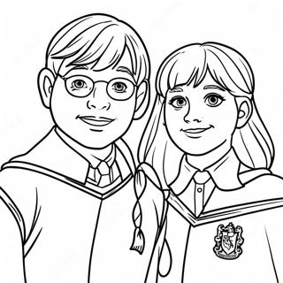 Pagina Para Colorir Dos Corajosos Estudantes De Gryffindor 106516-43869