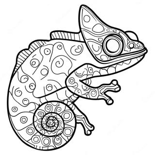 Pagina Para Colorir De Camaleao Colorido 106566-43910