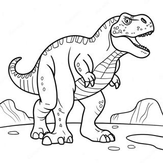 Pagina Para Colorir De Giganotossauro Rugindo 106617-43949