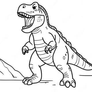 Pagina Para Colorir De Giganotossauro Rugindo 106617-43950