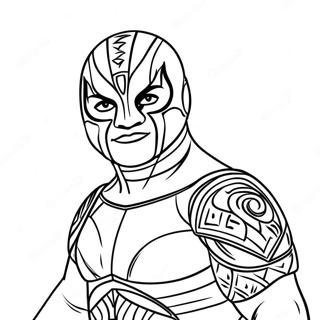 Rey Mysterio Páginas Para Colorir