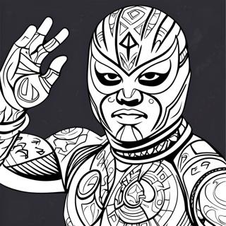 Pagina Para Colorir Do Rey Mysterio 106719-44026