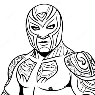 Pagina Para Colorir Do Rey Mysterio 106719-44027