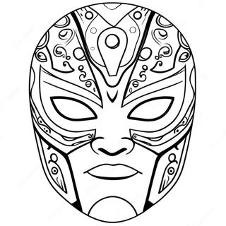 Pagina Para Colorir Da Mascara Do Rey Mysterio 106720-44029