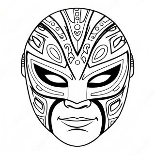 Pagina Para Colorir Da Mascara Do Rey Mysterio 106720-44030