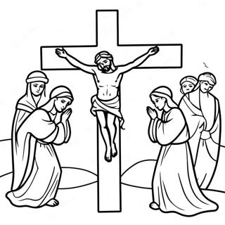 Pagina Para Colorir Da Sexta Feira Santa Reflexiva 106850-44140