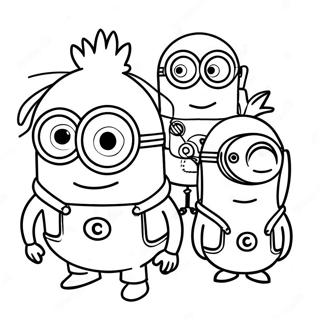 Pagina Para Colorir Minions Aventureiros 106898-44170