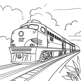 Pagina Para Colorir Trem Amtrak Vintage 106927 44204