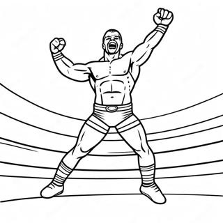 Pagina Para Colorir Do Lutador Da Wwe Pulando Sobre O Oponente 107026-44270