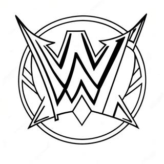 Pagina Para Colorir Do Logo Da Wwe 107027-44274