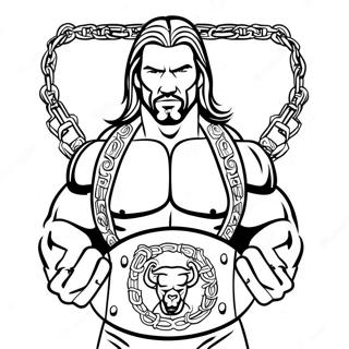 Pagina Para Colorir Do Triple H Segurando Dois Cintos 107028-44280