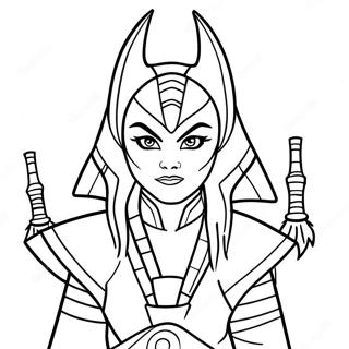 Ahsoka Tano Páginas Para Colorir