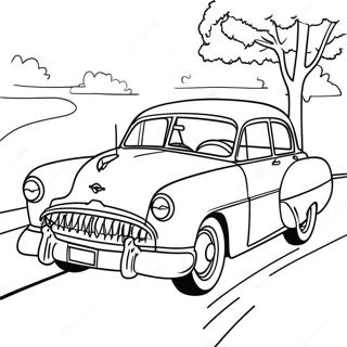 Pagina Para Colorir Carro Classico Dos Anos 1950 107305-44491