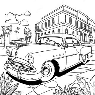 Pagina Para Colorir Carro Classico Dos Anos 1950 107305-44492