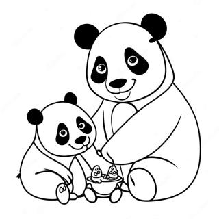Pagina Para Colorir Da Familia Mimi Panda 107541-44685