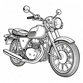 Pagina Para Colorir Da Moto Classica Da Honda 107900 44968