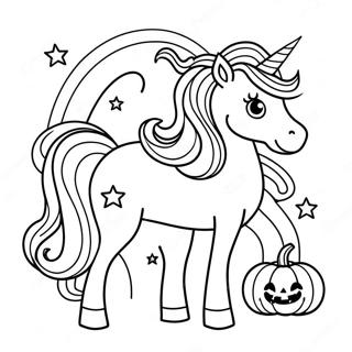 Pagina Para Colorir Unicornio De Halloween 108152-45150