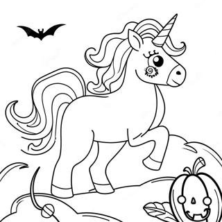 Pagina Para Colorir Unicornio De Halloween 108152-45152