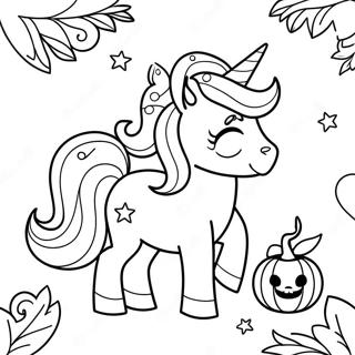 Pagina Para Colorir Unicornio De Halloween Brilhante 108153-45153