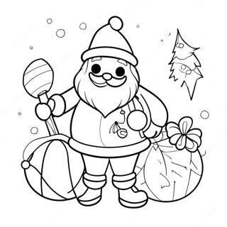 Pagina Para Colorir Do Papai Noel De Yule Fantastico 108260-45245