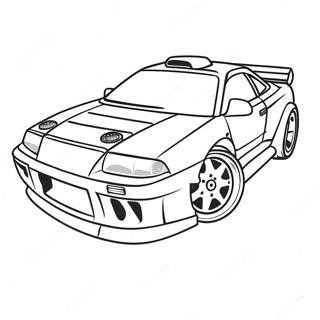 Carro De Drift Páginas Para Colorir