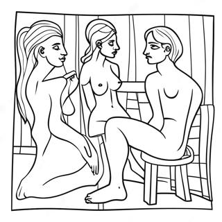 Picasso Páginas para Colorir