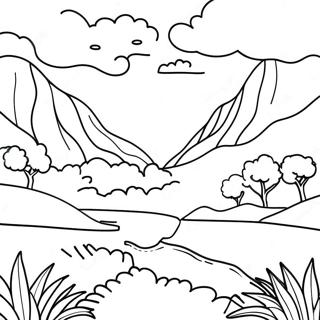 Pagina Para Colorir De Uma Paisagem Colorida Da Colombia 108643-45533