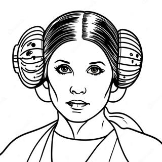 Princesa Leia Páginas Para Colorir