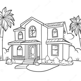 Pagina Para Colorir Da Casa Dos Sonhos Da Barbie 108953-45772