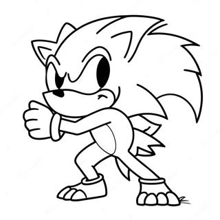 Sonic O Werehog Páginas Para Colorir