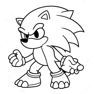 Pagina Para Colorir Sonic O Werehog Em Acao 109082-45937