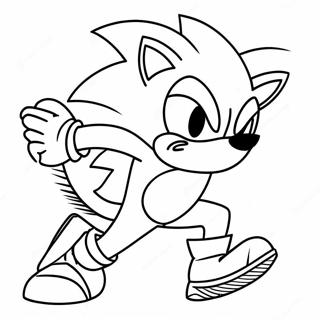 Pagina Para Colorir Sonic O Werehog Em Acao 109082-45938