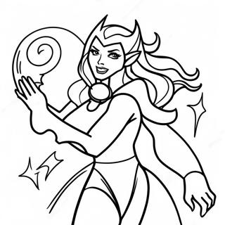 Pagina Para Colorir Da Feiticeira Escarlate Magica 109213-46043