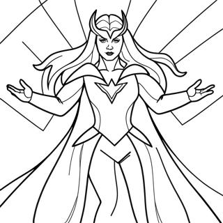 Pagina Para Colorir Da Feiticeira Escarlate Com Poderes Misticos 109214-46045