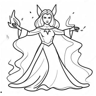 Pagina Para Colorir Da Feiticeira Escarlate Lancando Feiticos 109215-46049