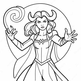 Pagina Para Colorir Da Feiticeira Escarlate Lancando Feiticos 109215-46051