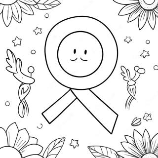 Pagina Para Colorir Da Comunidade Alegre Da Semana Da Fita Vermelha 109241-46072