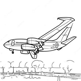 Pagina Para Colorir Do Boeing 737 109263-46074