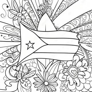 Pagina Para Colorir Da Bandeira Cubana 109342 46144