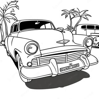 Pagina Para Colorir Do Carro Antigo Cubano 109344-46152