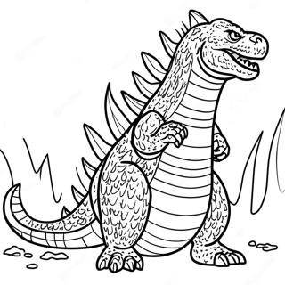 Godzilla Menos Um Páginas Para Colorir