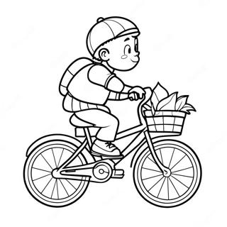 Pagina Para Colorir De Menino Negro Andando De Bicicleta 109522-46287