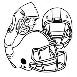 Pagina Para Colorir Da Cena Empolgante Do Jogo Do Superbowl 109572-46322