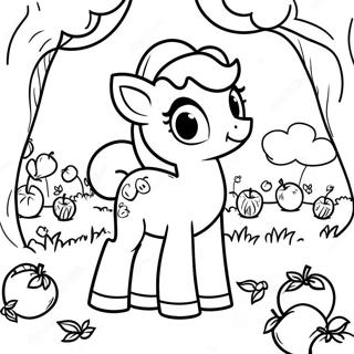 Apple Jack Em Um Campo De Macas Pagina Para Colorir 109623-46362