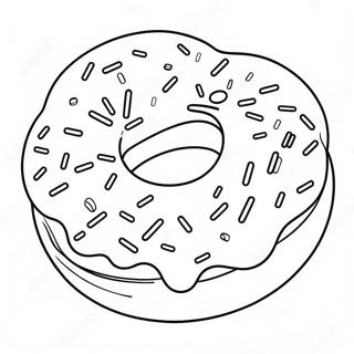 Donut Páginas para Colorir