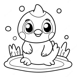 Pagina Para Colorir Do Piplup Nadando Fofinho 109929-46597